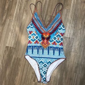 Criss Cross Back Bathing Suit
